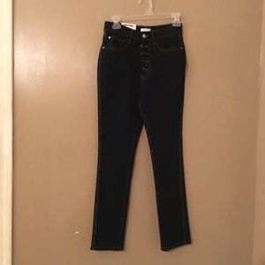 WEWOREWHAT The Danielle Jeans High Rise Vintage Straight Dark Wash Size 25 NWT